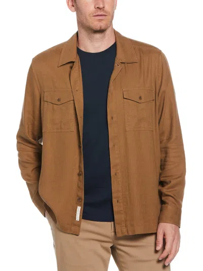 Perry Ellis Men's Twill Shirt In Blue