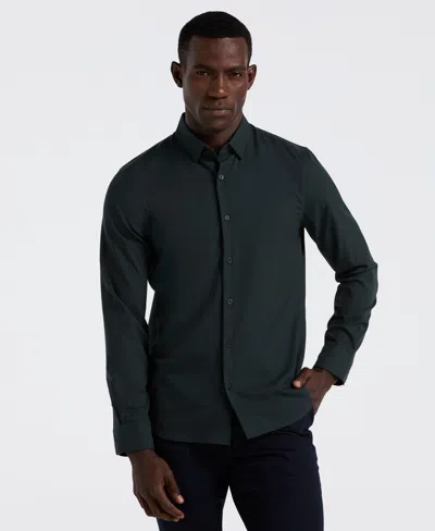 Perry Ellis Men's Untucked Total Stretch Slim Fit Shirt