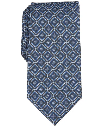 Perry Ellis Men's Williams Classic Geo Tie In Navy