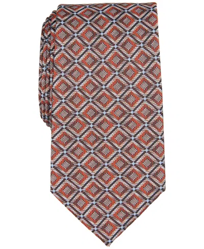 Perry Ellis Men's Williams Classic Geo Tie In Orange