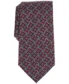 Perry Ellis Men's Williams Classic Geo Tie In Red