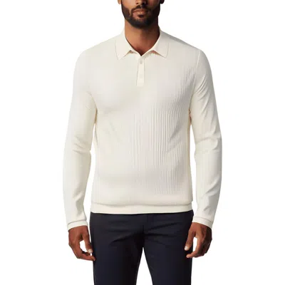 Perry Ellis Mens Textured Viscose Polo In White