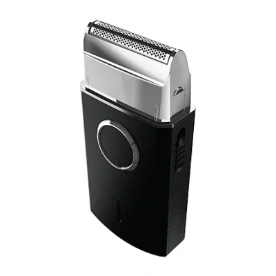 Perry Ellis Nickel Foil Travel Shaver In Black