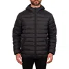 Perry Ellis Packable Puffer Jacket In Black