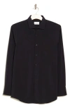 Perry Ellis Performance Tech Solid Shirt In Black