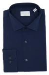 Perry Ellis Performance Tech Solid Shirt In True Navy