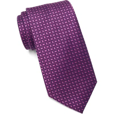 Perry Ellis Piven Geometric Tie In Magenta