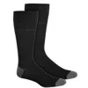 Perry Ellis Portfolio H859601 Crew Socks Men's Black Rayon Blend Logo Mxx141 In Black