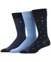 Perry Ellis Portfolio Men's 3-pk. Assorted Patterned Crew Socks