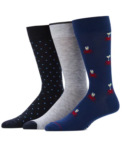 Perry Ellis Portfolio Men's 3-pk. Novelty Crew Socks In Crab Novelty