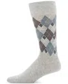 Perry Ellis Portfolio Men's Bamboo Diamond Socks In Gray