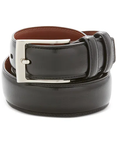 Perry Ellis Portfolio Men's Big And Tall Leather Belt In Milled Cho