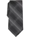 Perry Ellis Portfolio Men's Borlan Plaid Tie In Black