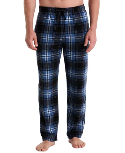 Perry Ellis Portfolio Men's Buffalo Plaid Fleece Pajama Pants In Multi