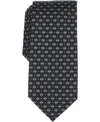 Perry Ellis Portfolio Men's Cain Neat Pattern Classic Tie In Black