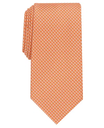 Perry Ellis Portfolio Men's Cooke Mini Neat Classic Tie In Orange