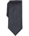 Perry Ellis Portfolio Men's Craven Mini Pattern Classic Fit Tie In Black