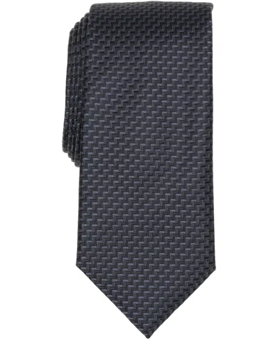 Perry Ellis Portfolio Men's Craven Mini Pattern Classic Fit Tie In Black