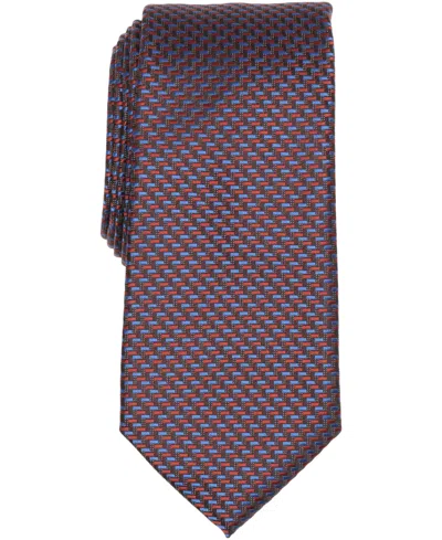 Perry Ellis Portfolio Men's Craven Mini Pattern Classic Fit Tie In Brown