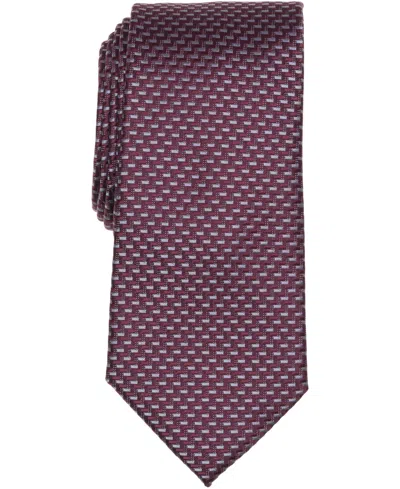 Perry Ellis Portfolio Men's Craven Mini Pattern Classic Fit Tie In Brown
