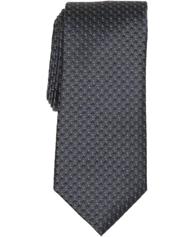 Perry Ellis Portfolio Men's Davison Mini Neat Tie In Black