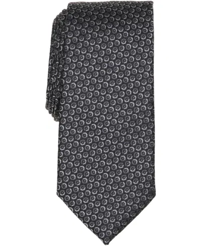 Perry Ellis Portfolio Men's Delson Geometric Tie In Black