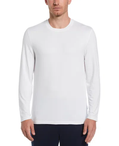 Perry Ellis Portfolio Men's Deluxe Touch Knit Crewneck Shirt In Brilliant