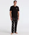 Perry Ellis Portfolio Men's Deluxe Touch Jersey Knit Pajama Pants In Black