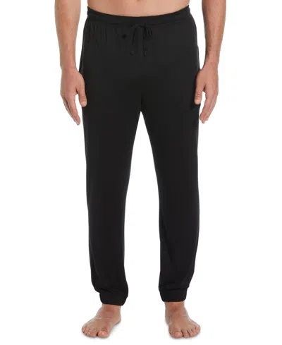 Perry Ellis Portfolio Men's Deluxe Touch Knit Jogger Pants In Black