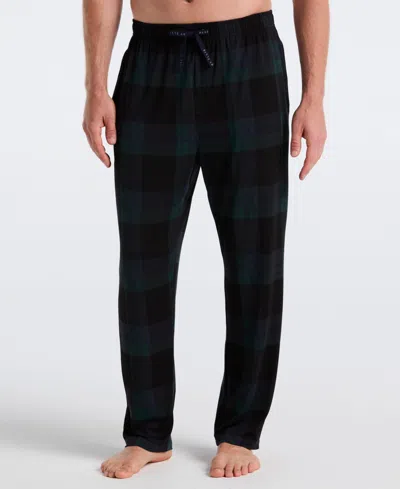 Perry Ellis Portfolio Men's Deluxe Touch Twill Plaid Print Pajama Pants In Multi