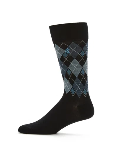 PERRY ELLIS PORTFOLIO MEN'S DIAMOND PRINT BAMBOO SOCKS