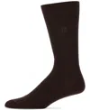 Perry Ellis Portfolio Men's Diamond Stitch Socks In Chocolate