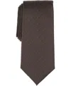 Perry Ellis Portfolio Men's Draughton Geo-pattern Classic Tie In Brown