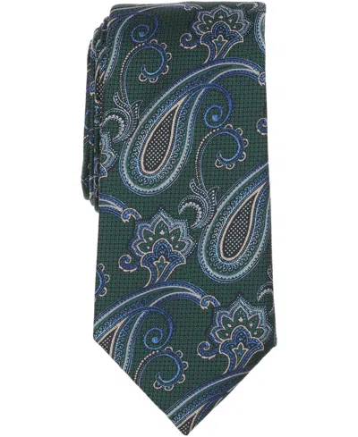 Perry Ellis Portfolio Men's Emmett Mini Pattern Tie In Blue