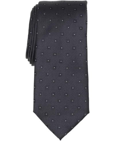 Perry Ellis Portfolio Men's Frewer Neat Pattern Classic Fit Tie In Blue