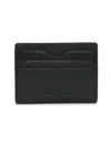 Perry Ellis Portfolio Men's Genuine Leather Card Case Id Wallet In Black