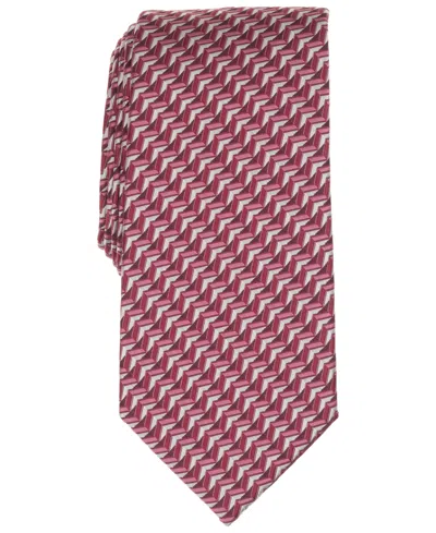 Perry Ellis Portfolio Men's Geometric Classic Tie In Red
