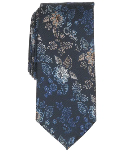 Perry Ellis Portfolio Men's Hamery Floral Tie In Blue