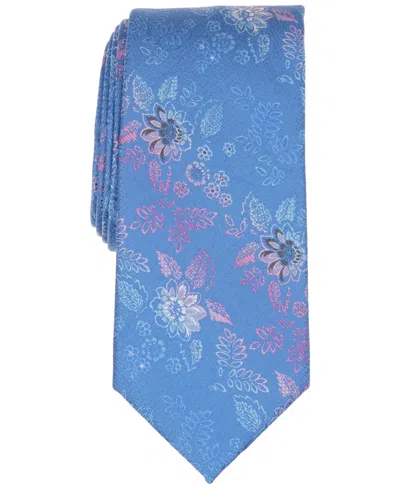 Perry Ellis Portfolio Men's Hamery Floral Tie In Blue