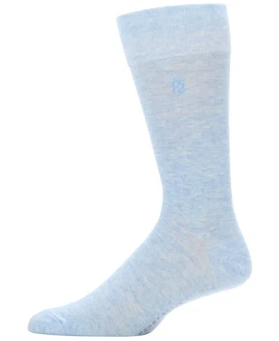 Perry Ellis Portfolio Men's Heathered Patterned Socks In Brown