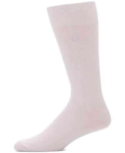 Perry Ellis Portfolio Men's Knit Crew Socks In Orchid Ice