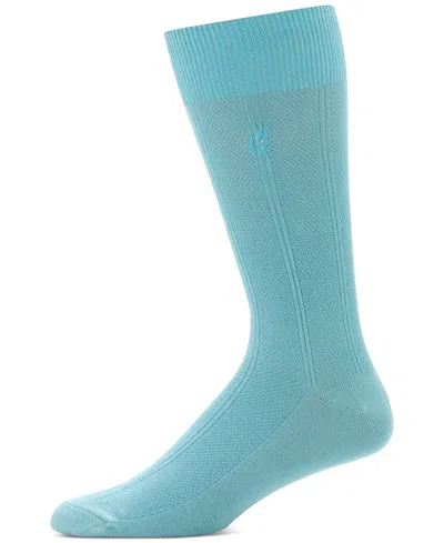 Perry Ellis Portfolio Men's Knit Crew Socks In Reef Water