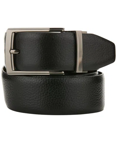 Perry Ellis Portfolio Men's Leather Bent Wire Buckle Belt In Multi