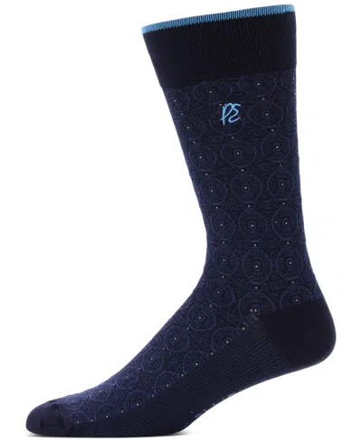 Perry Ellis Portfolio Men's Medallion Crew Socks