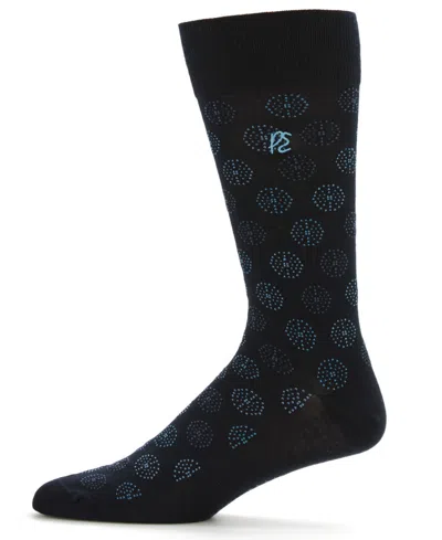Perry Ellis Portfolio Men's Medallion Socks In Blue