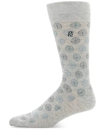 Perry Ellis Portfolio Men's Medallion Socks In Gray