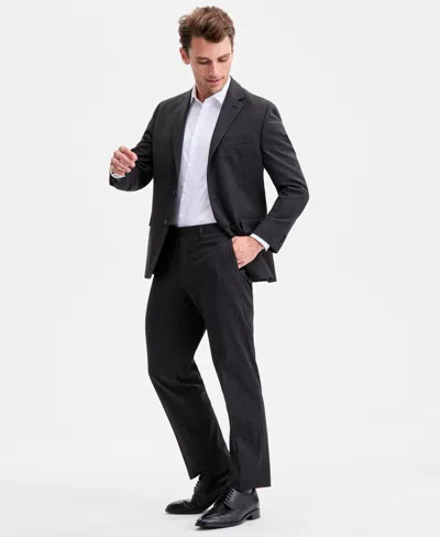 Perry Ellis Portfolio Men's Modern-fit Nested Suit In Black