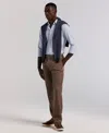 Perry Ellis Portfolio Men's Modern-fit Stretch Solid Resolution Pants In Brown