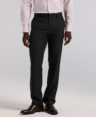 Perry Ellis Portfolio Men's Modern-fit Stretch Solid Resolution Pants In Black