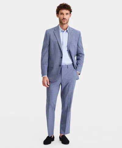 Perry Ellis Portfolio Men's Modern-fit Suit In Blue